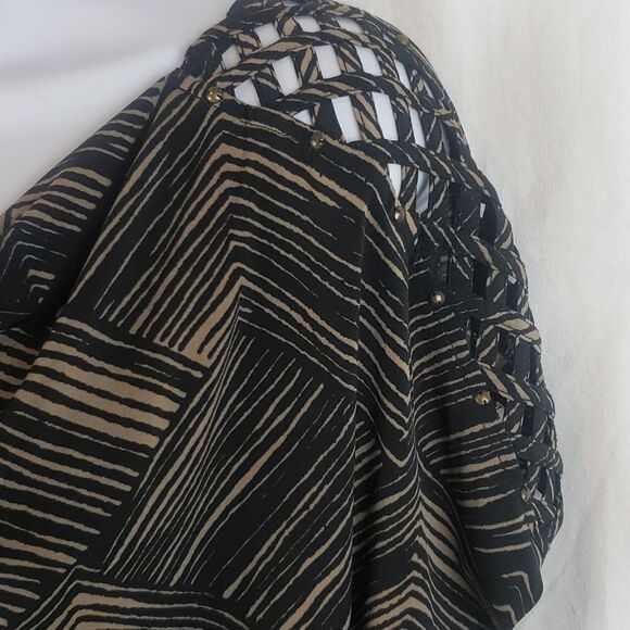 Banana Republic Medium Brown & Black Striped Dress - Picture 6 of 13